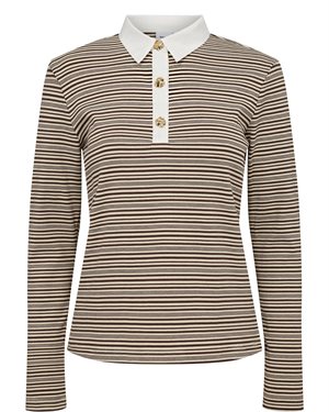 Nümph - NUSEMMA LS POLO - Black Coffee